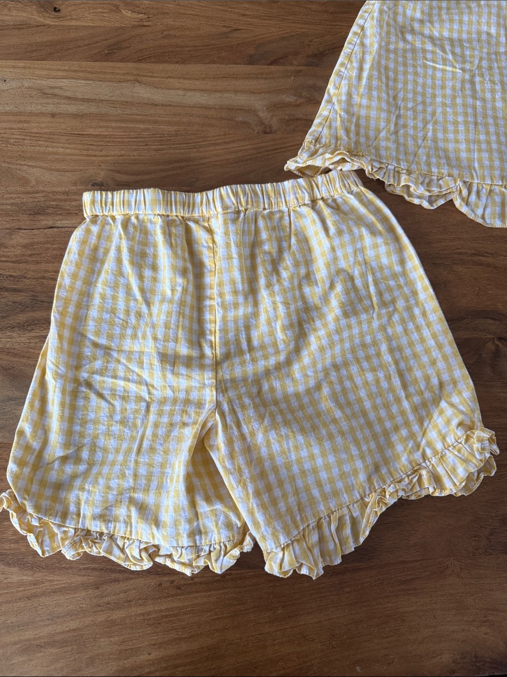 Rachel Riley Yellow Gingham Ruffle Set - Picture 6 of 6